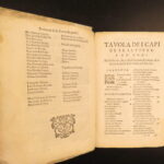 1595 – Famous Italian Letters | Aldo Manuzio, Annibal Caro, Torquato Tasso, Boccaccio