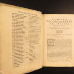 1595 – Famous Italian Letters | Aldo Manuzio, Annibal Caro, Torquato Tasso, Boccaccio
