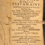 1719 – Romansh Devotional & Catechism, Johann Wyss | Puter Protestant Bible Commentary
