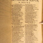 1752 – Book of Common Prayer, Church of England | John Baskett & Sternhold Psalms