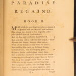 1759 – Paradise Regained – John Milton | Famous Baskerville Printing