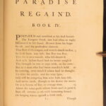 1759 – Paradise Regained – John Milton | Famous Baskerville Printing