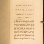 1783 – Use & Abuse of Freemasonry | Masonic Secrets and Oaths! | First Edition