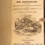 1821 – Works of William Shakespeare | Steevens & Johnson | 9 Volume Set