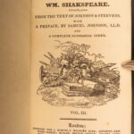 1821 – Works of William Shakespeare | Steevens & Johnson | 9 Volume Set