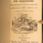1821 – Works of William Shakespeare | Steevens & Johnson | 9 Volume Set