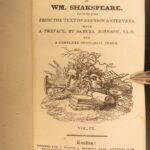 1821 – Works of William Shakespeare | Steevens & Johnson | 9 Volume Set