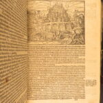 1578 – Works of Flavius Josephus | Huge German Folio | Illustrated Woodcuts