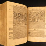 1578 – Works of Flavius Josephus | Huge German Folio | Illustrated Woodcuts