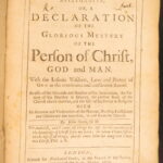 1679 – Glorious Mystery of Christ, John Owen | First Edition, Puritan Doctrine