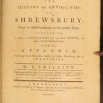 1779 – History & Antiquities of Shrewsbury England – Thomas Philips | First Edition, Illustrated
