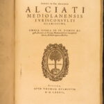 1582 – Works of Alciati | Emblemata, On Dueling & Combat, Roman Law, Galen