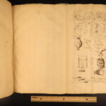 1713 – Philosophy Lexicon – Stephen Chauvin | First Edition, Huge Folding Engravings