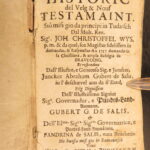 1719 – Romansh Devotional & Catechism, Johann Wyss | Puter Protestant Bible Commentary