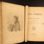 La Divina Commedia – Dante Alighieri – 1881 | Italian Language, Pietro Fraticelli Commentary