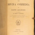 La Divina Commedia – Dante Alighieri – 1881 | Italian Language, Pietro Fraticelli Commentary