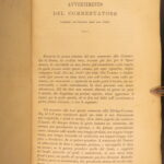 La Divina Commedia – Dante Alighieri – 1881 | Italian Language, Pietro Fraticelli Commentary