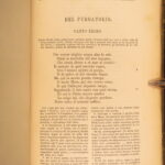 La Divina Commedia – Dante Alighieri – 1881 | Italian Language, Pietro Fraticelli Commentary