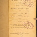 1789 – Judgments in the Admiralty | Declaration of Independence Signee, Francis Hopkinson | Maritime Law Cases
