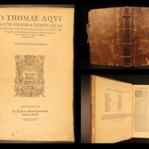 1569 – Thomas Aquinas – Catena Aurea | First Edition, Famous Bible Commentary