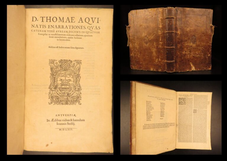 Image of 1569 – Thomas Aquinas – Catena Aurea | First Edition, Famous Bible Commentary