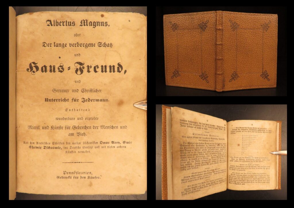 1839 – pennsylvania dutch, folk healing charms | hohman, lange verborgene freund | hohman’s 1839 der lange verborgene freund, printed in pennsylvania, blends everyday folk practices with religious charms. This edition reflects a distinct pennsylvania german occult healing tradition.