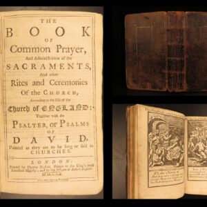 1752 – Book of Common Prayer, Church of England | John Baskett & Sternhold Psalms