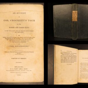 1835 – Col. Davy Crockett Political Tour | First Edition | Congress Election Campaign