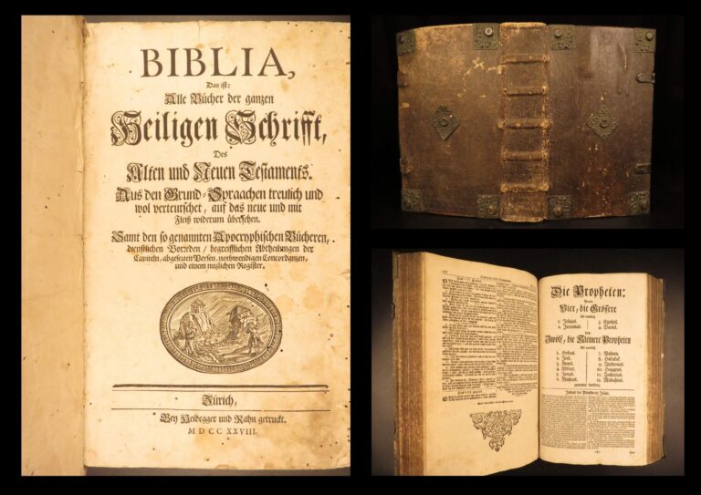 Image of 1728 – Martin Luther German Bible | Biblia | Huge Zurich Printing