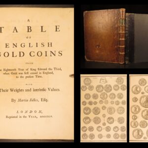 1745 – English Silver & Gold Coins – Martin Folkes | First Edition, Illustrated