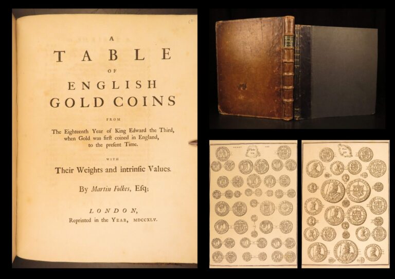 Image of 1745 – English Silver & Gold Coins – Martin Folkes | First Edition, Illustrated