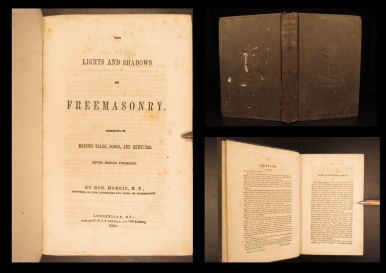 Image of 1852 – The Lights and Shadows of Freemasonry – Robert Morris | First Edition