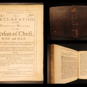 1679 – Glorious Mystery of Christ, John Owen | First Edition, Puritan Doctrine