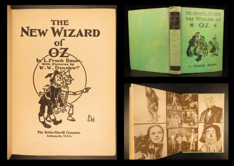 Image of 1939 – New Wizard of Oz – L. Frank Baum | Color Illustrated, Famed Movie Edition