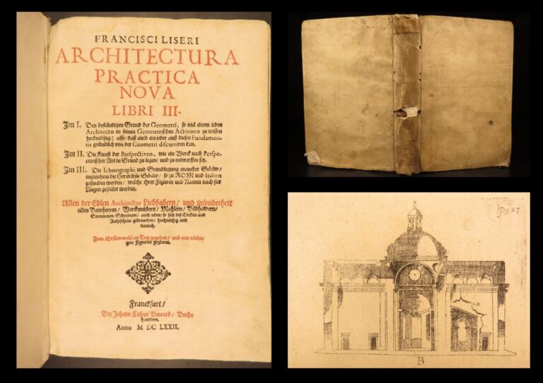Image of 1672 – Practical Architecture – Franz Liser | First Edition, Illustrated Folio, 100+ Engravings