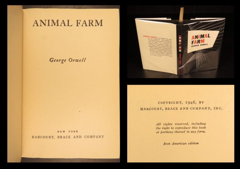 Image of Animal Farm – George Orwell – 1946 | First Edition, 20th Century Satire