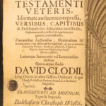 1677 – Biblia Testamenti Veteris – David Clodius | Complete Hebrew Masoretic Bible