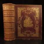 1849 – The Holy Bible | Enormous Illustrated Victorian Bible | Full-Page Engravings