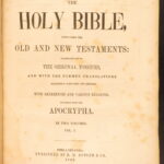 1849 – The Holy Bible | Enormous Illustrated Victorian Bible | Full-Page Engravings