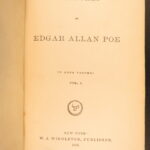 1876 Edgar Allan Poe Raven Bells Poetic OCCULT Horror Poetry Arthur Gordon Pym