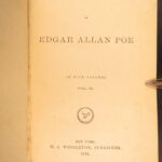 1876 Edgar Allan Poe Raven Bells Poetic OCCULT Horror Poetry Arthur Gordon Pym