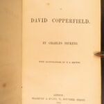1850 David Copperfield 1ed Charles Dickens Illustrated English Browne Literature