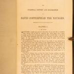 1850 David Copperfield 1ed Charles Dickens Illustrated English Browne Literature