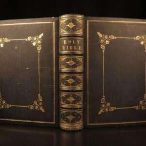1860 – The Royal Family Bible | Stunning Gilt Leather with Maps and Plates