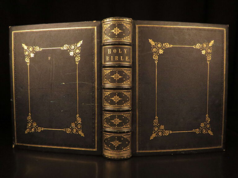 Image of 1860 – The Royal Family Bible | Stunning Gilt Leather with Maps and Plates