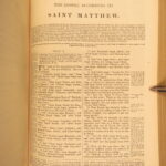 1850 – Self-Interpreting Bible – John Brown | Beautiful, Stunning Gilt Leather Binding