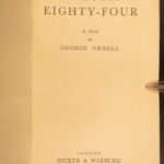 1949 – Nineteen Eighty-Four – George Orwell – 1949 | Dystopian Novel, True First UK Edition