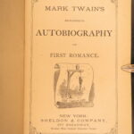 1871 – Mark Twain’s Burlesque Autobiography & First Romance | Illustrated First Edition