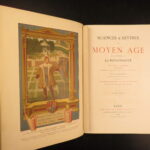 1877 – Sciences & Lettres of Middle Ages – Paul Lacroix | Chromolithographs, Gilt Binding