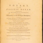 1784 1ed Capt James Cook Pacific Voyage Illustrated MAPS Eskimos Hawaii 3v SET